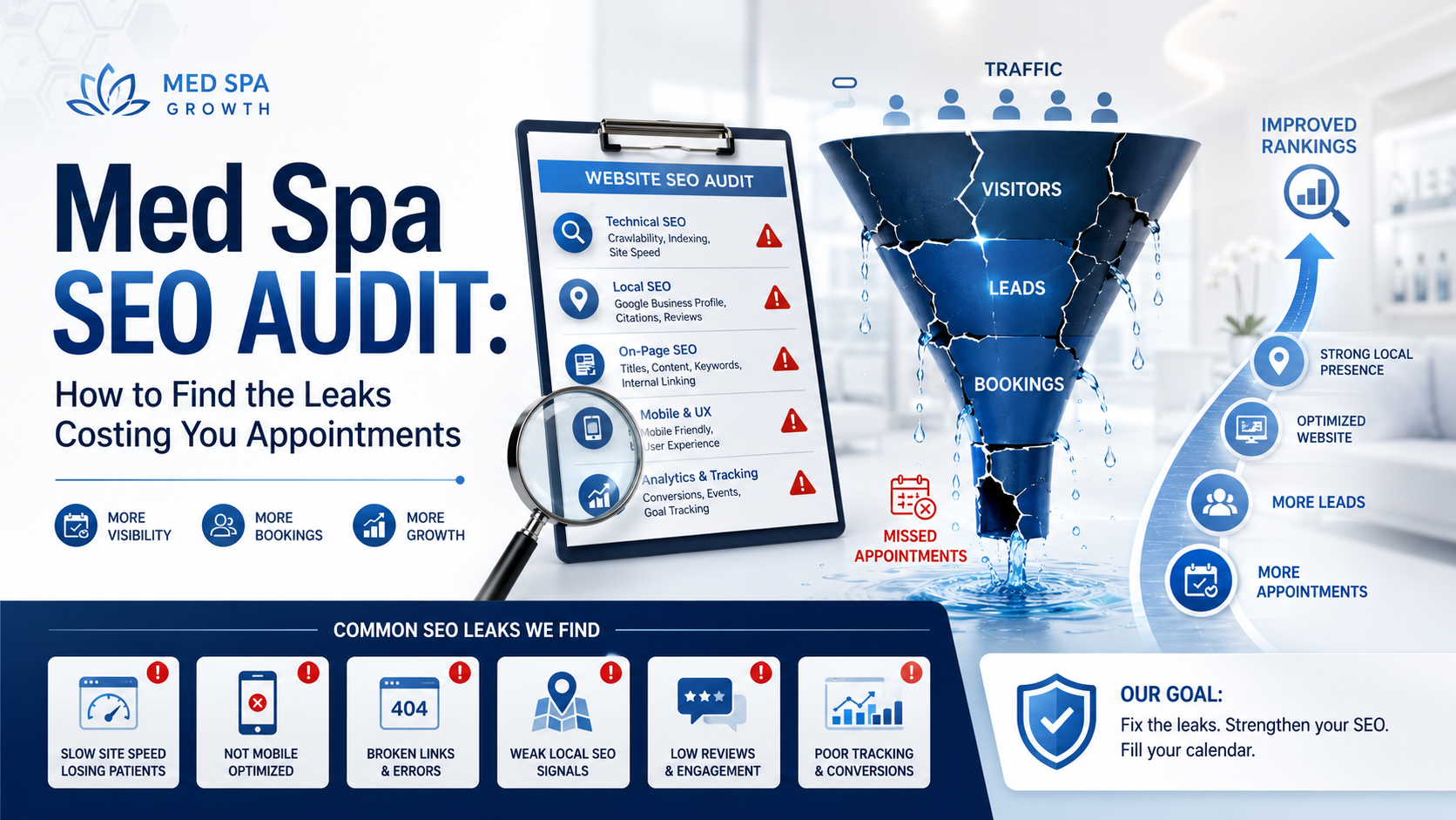 Med Spa SEO Audit: How to Find the Leaks Costing You Appointments article preview by Vistrane